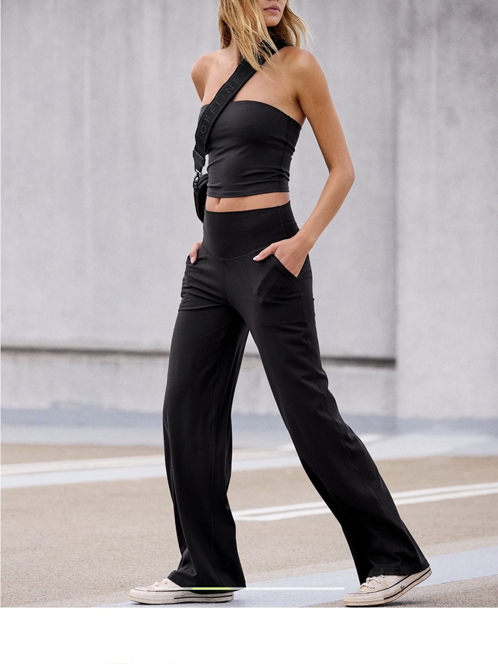 OFFLINE By Aerie Real Me XTRA
High Waisted Trouser in Black